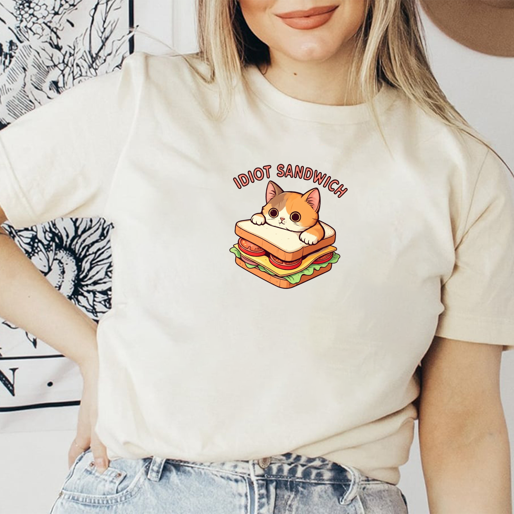 Catwich Time – Funny Sandwich Cat T-Shirt