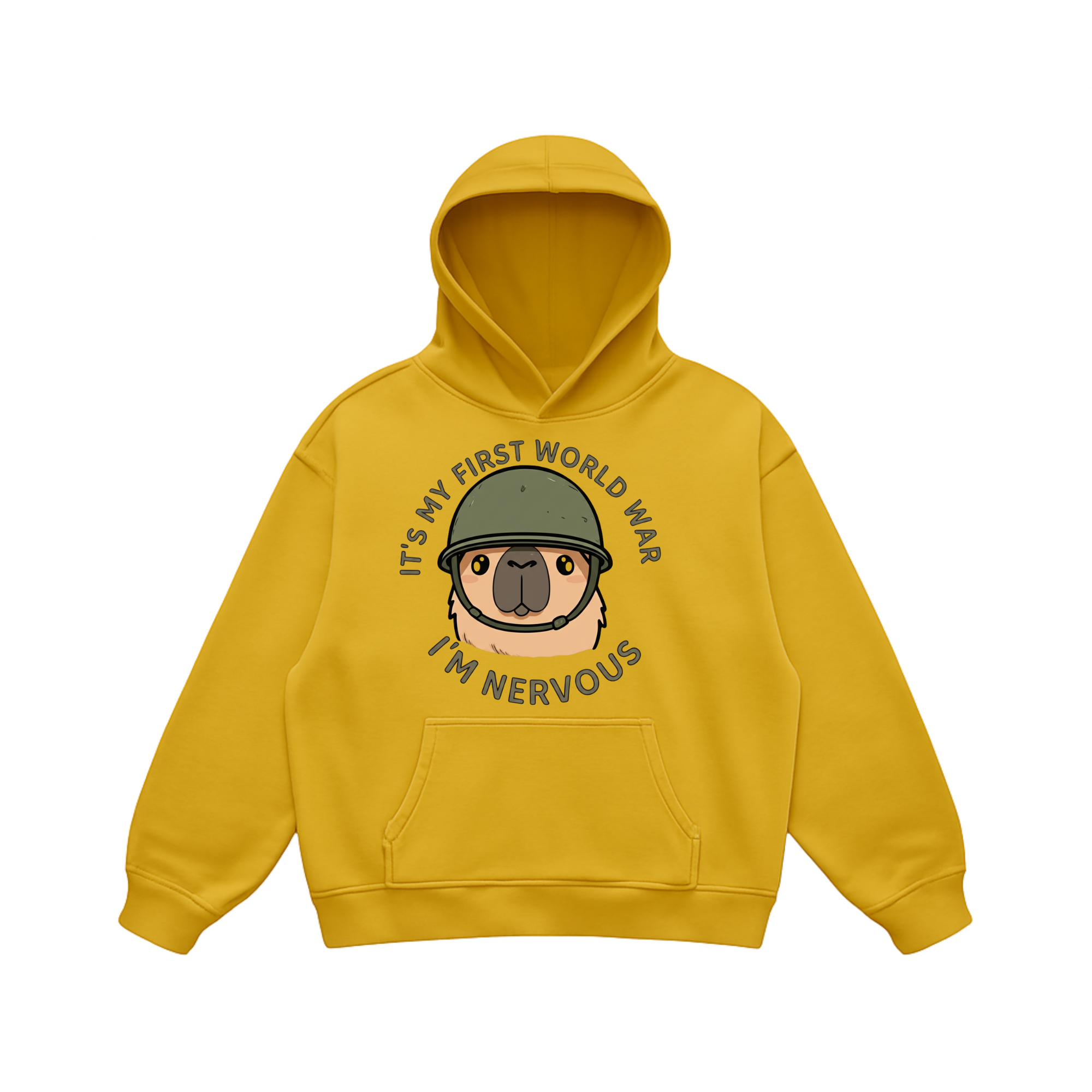 Capybara Mode On – Funny Chill Vibes Hoodie